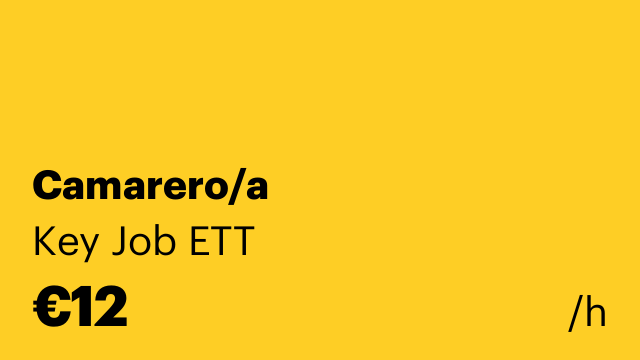 Camarero/a