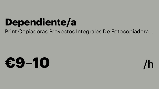 Dependiente/a