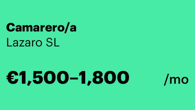 Camarero/a