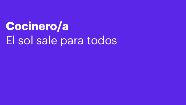 Cocinero/a