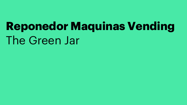 Reponedor Maquinas Vending