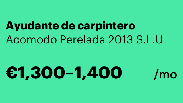 Ayudante de carpintero