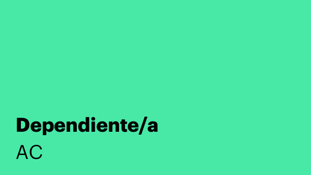 Dependiente/a
