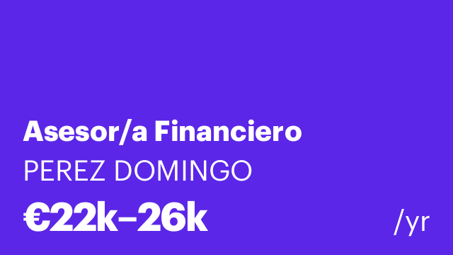 Asesor/a Financiero