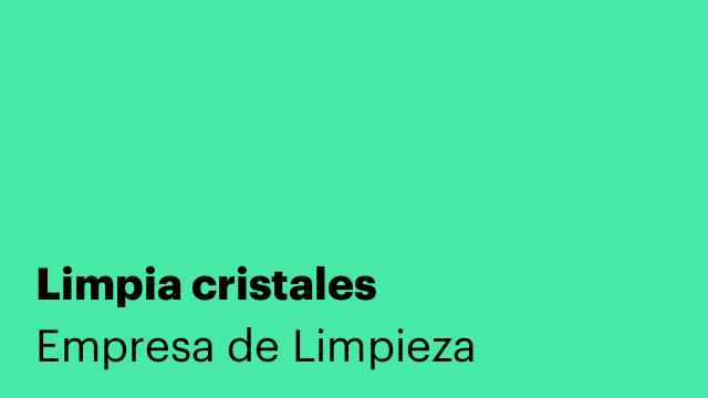 Limpia cristales