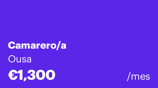 Camarero/a