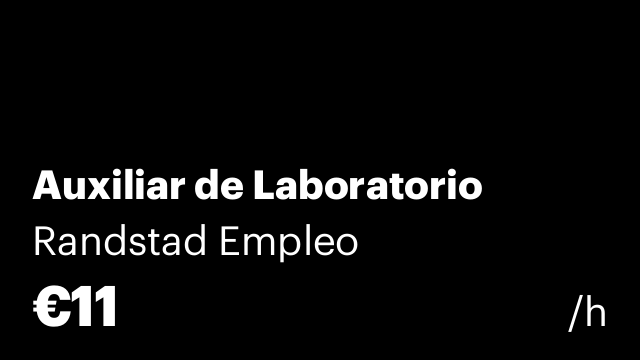 Auxiliar de Laboratorio