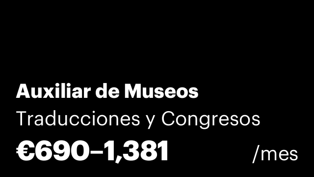 Auxiliar de Museos