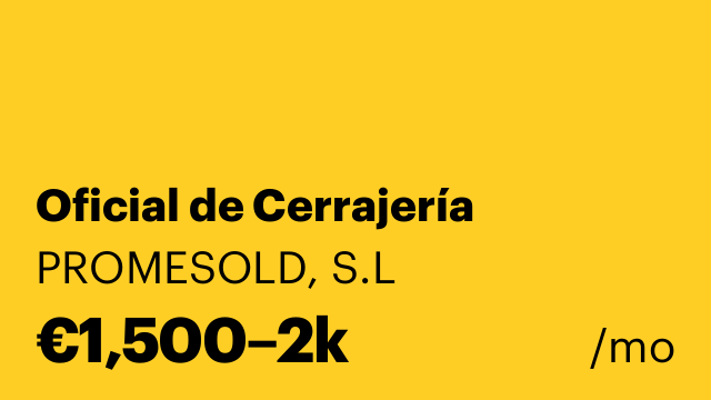 Oficial de Cerrajería