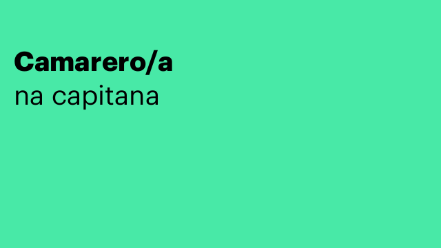 Camarero/a