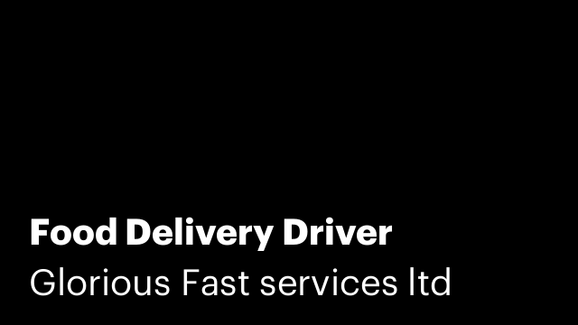 Food Delivery Driver