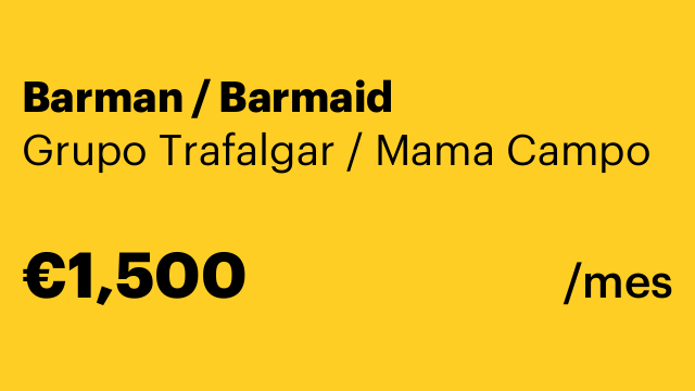 Barman / Barmaid