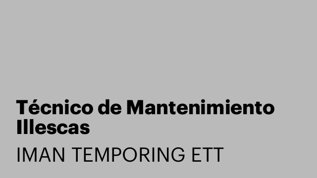Técnico de Mantenimiento Illescas