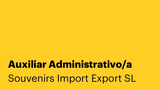 Auxiliar Administrativo/a