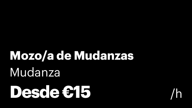 Mozo/a de Mudanzas