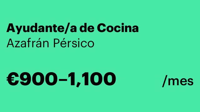 Ayudante/a de Cocina
