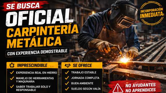 Carpintero/a Metálico