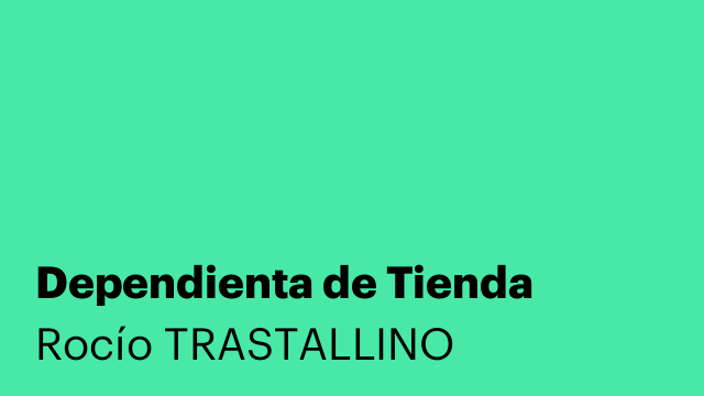 Dependienta de Tienda