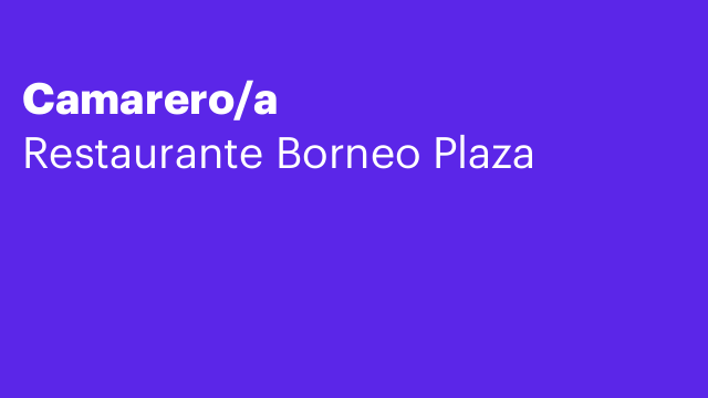 Camarero/a