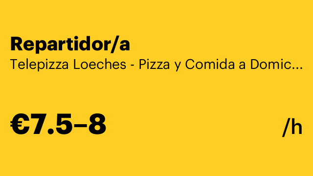 Repartidor/a