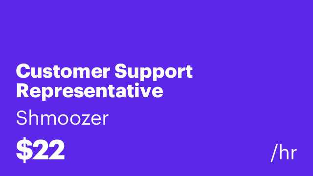 Customer Support Representative