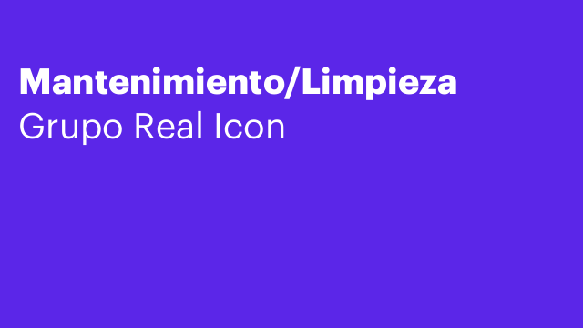 Mantenimiento/Limpieza