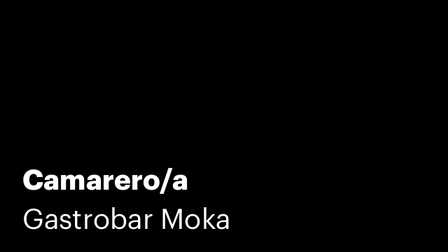 Camarero/a