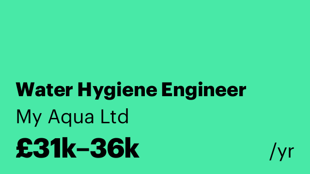 Water Hygiene Engineer