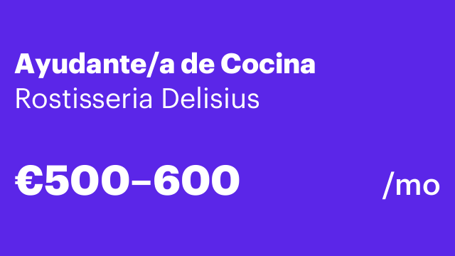 Ayudante/a de Cocina