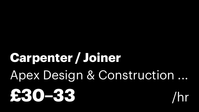 Carpenter / Joiner
