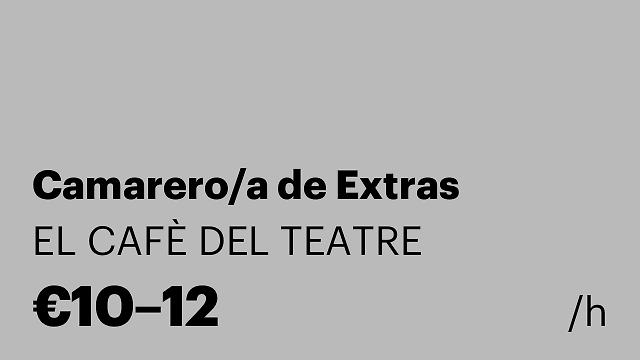 Camarero/a de Extras
