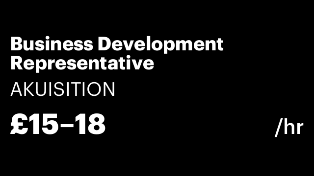 Business Development Representative