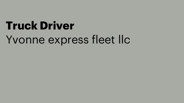 Truck Driver