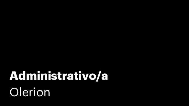 Administrativo/a