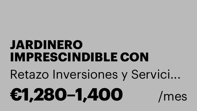 JARDINERO IMPRESCINDIBLE CON DISCAPACIDAD
