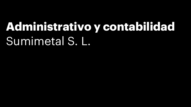 Administrativo y contabilidad
