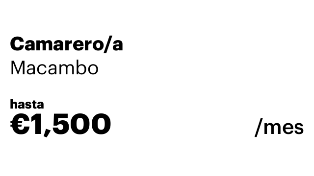 Camarero/a