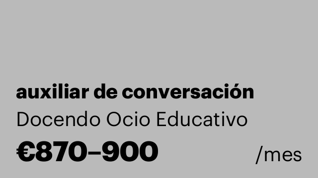 auxiliar de conversación