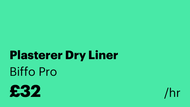Plasterer Dry Liner