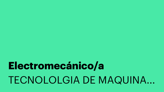 Electromecánico/a