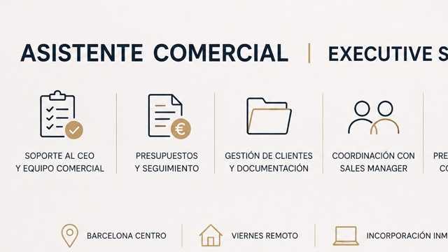 ASISTENTE COMERCIAL & EXECUTIVE SUPPORT – VILLAS DE LUJO