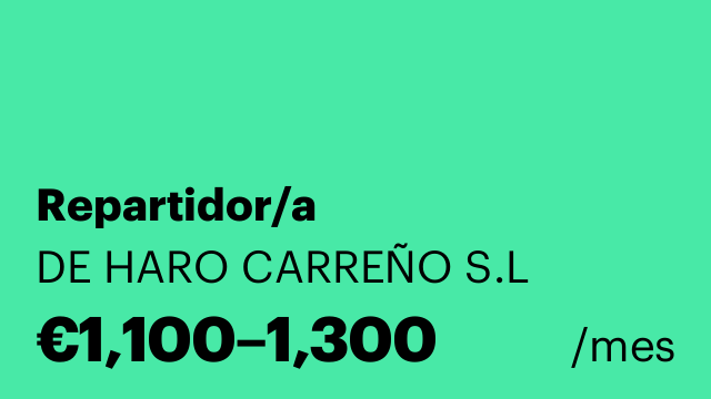 Repartidor/a