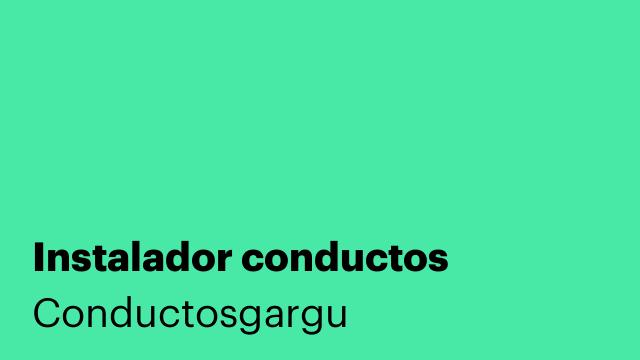 Instalador conductos