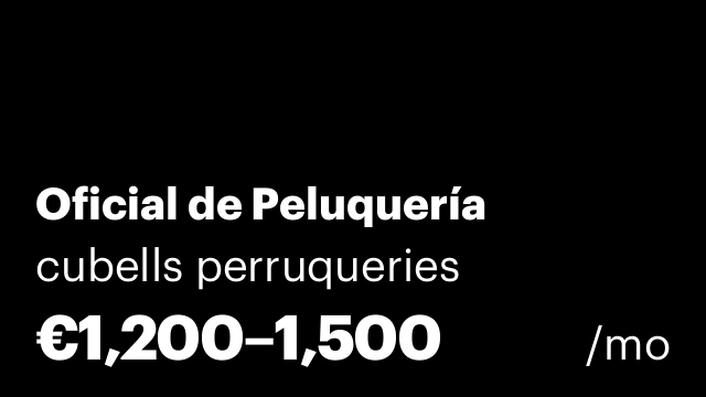 Oficial de Peluquería