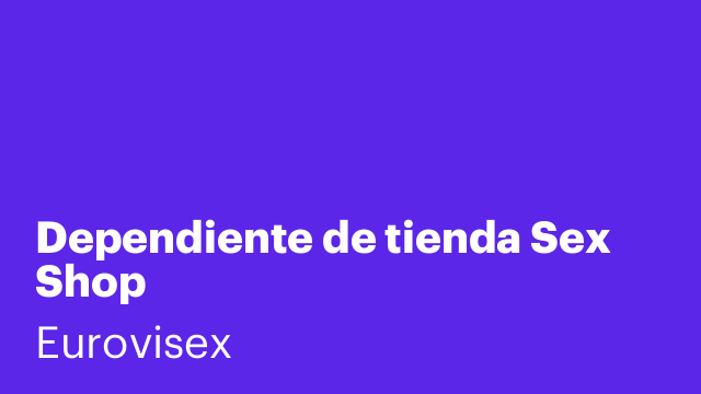 Dependiente de tienda Sex Shop