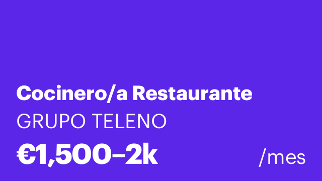 Cocinero/a Restaurante