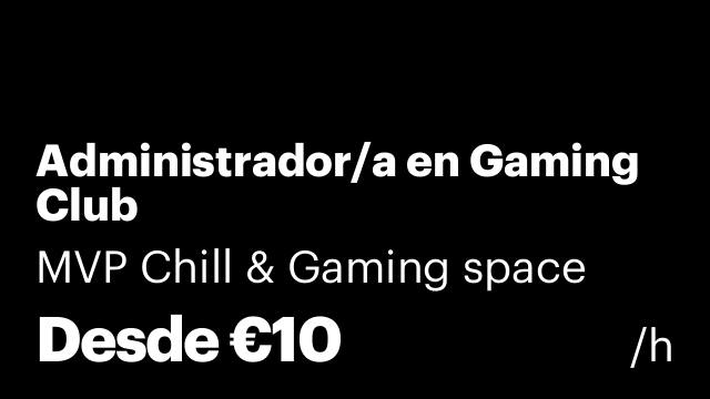 Administrador/a en Gaming Club