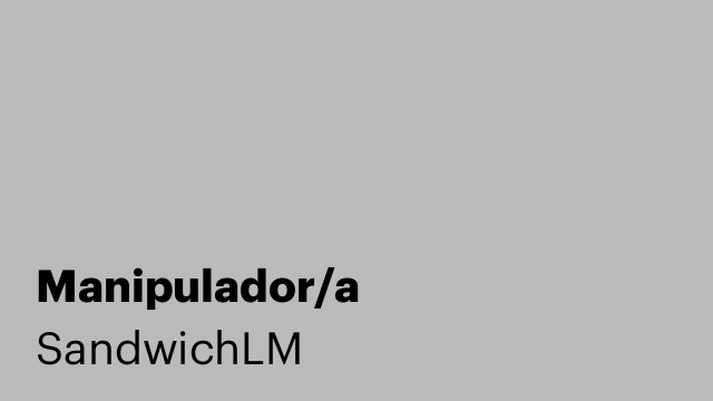 Manipulador/a