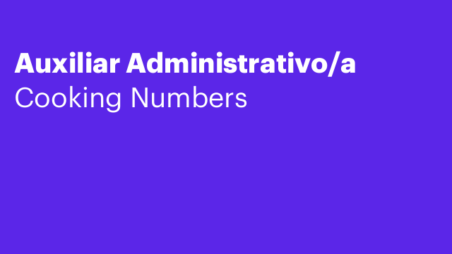 Auxiliar Administrativo/a
