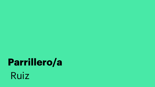Parrillero/a